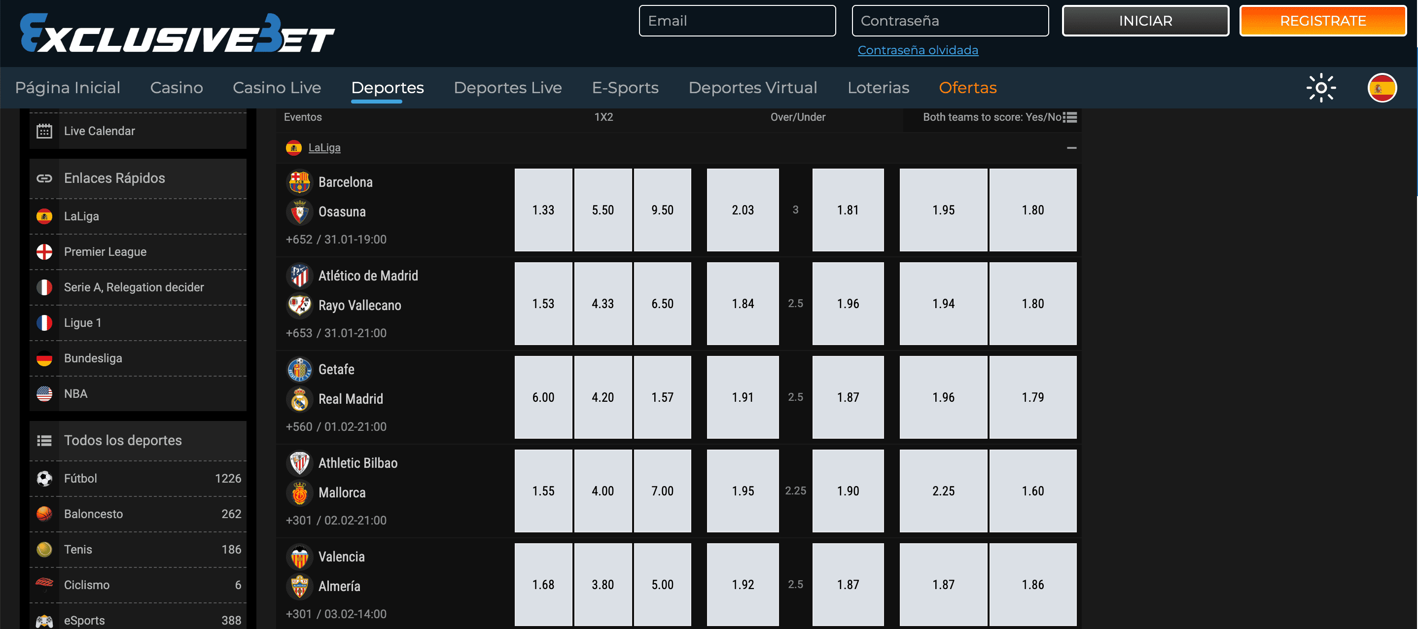 Exclusivebet Apuestas deportivas