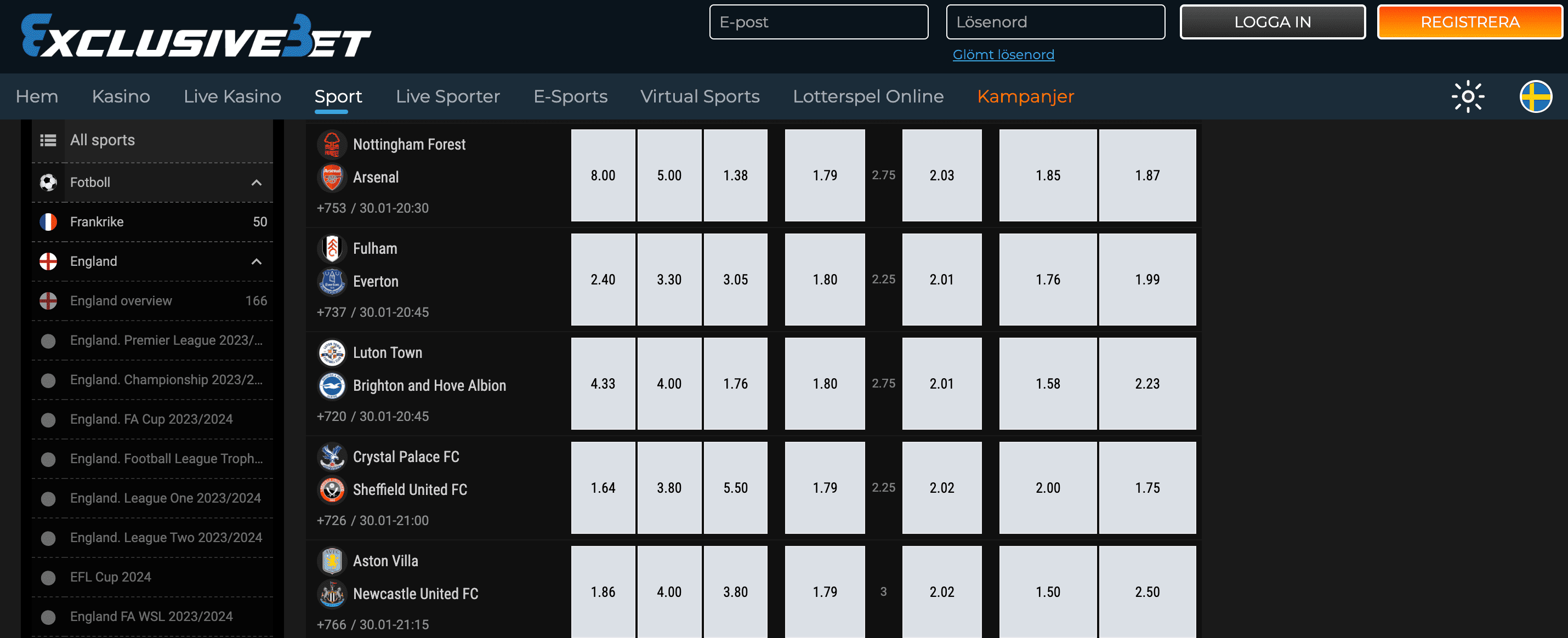 Exclusivebet Sports Betting